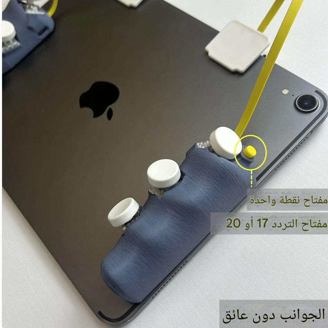 Controlador de juego magnético DIY, Gamepad para tableta Ipad, 8/6/4 botones, disparo continuo de pulso, gatillo PUBG para 7,9 pulgadas a 13,4 pulgadas