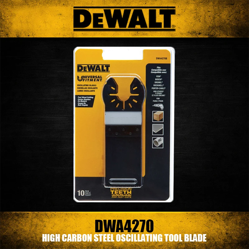 

DEWALT DWA4270 High Carbon Steel Oscillating Tool Blade Tool Accessories Precision Cuts And Longer Lifespan