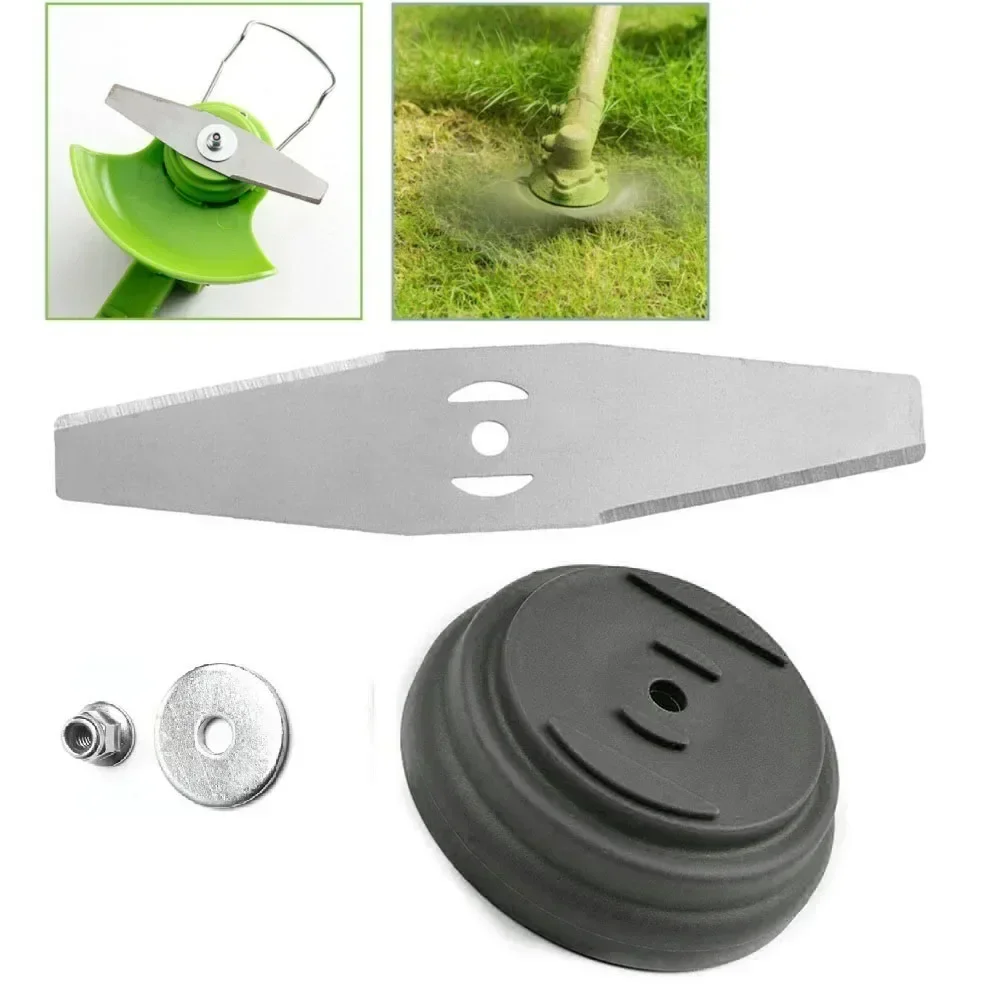 4PCS Grass String Trimmer Head Blade Plastic Cover Replacement Lawn Mower Saw Blades Fittings Garden Power Tool Accessoris