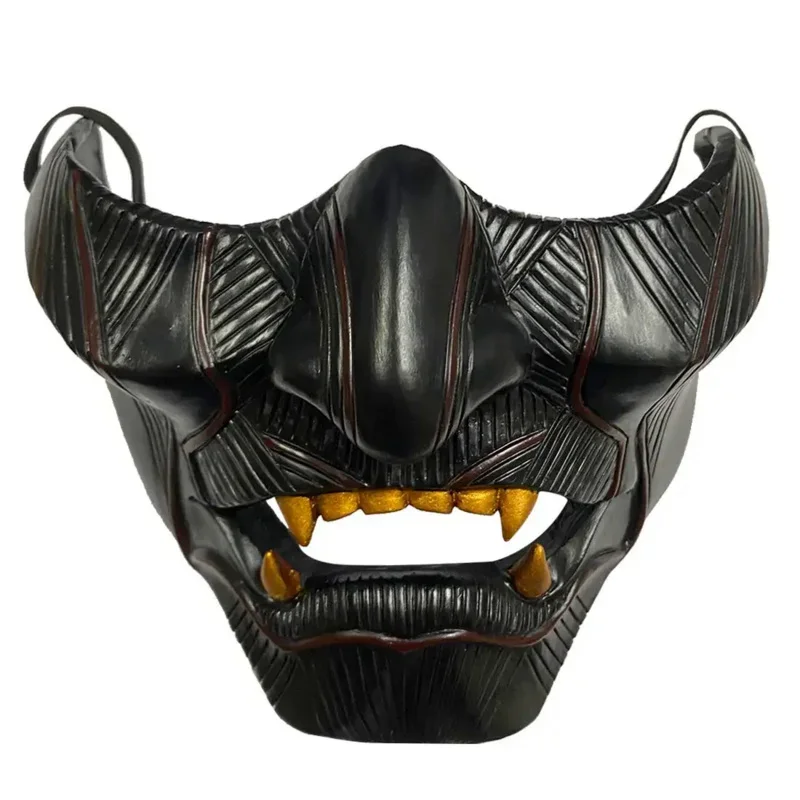 Ghost Of Tsushima Jin Sakai Cosplay Half Samurai Warrior Face Halloween Hannya Mask Decoration Party Prop Re MN10