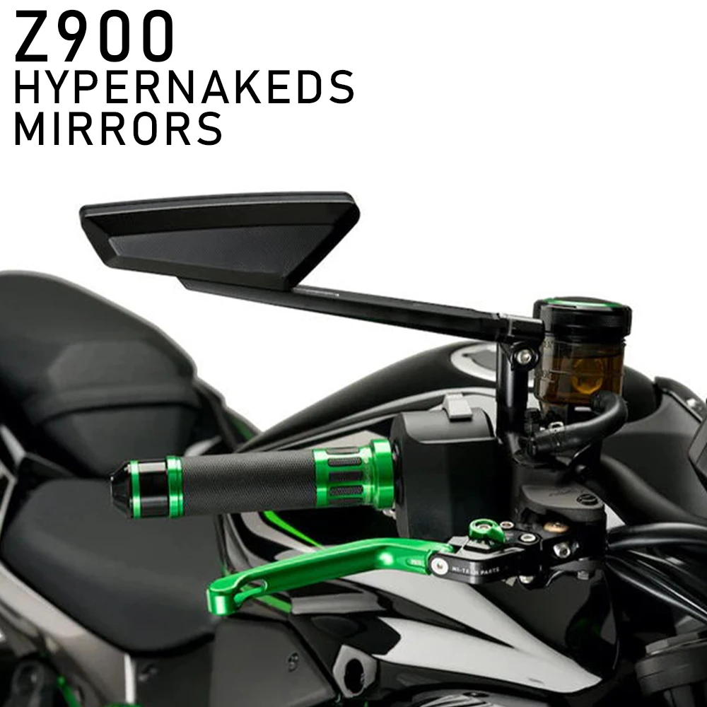 For Kawasaki z900 Z900 Motorcycle Adjustable Hypernaked Mirrors Rearview Mirrors Hypernaked Mirrors Adjustable Mirrors