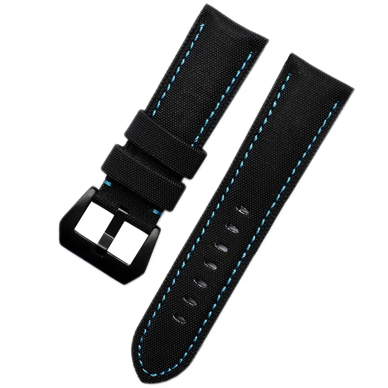 Nylon Carbon Fiber Watchband For Panerai PAM1661 441 watch GT2 Magic2 BELL ROSS 22/24/26MM Blue black Watch Strap band bracelet