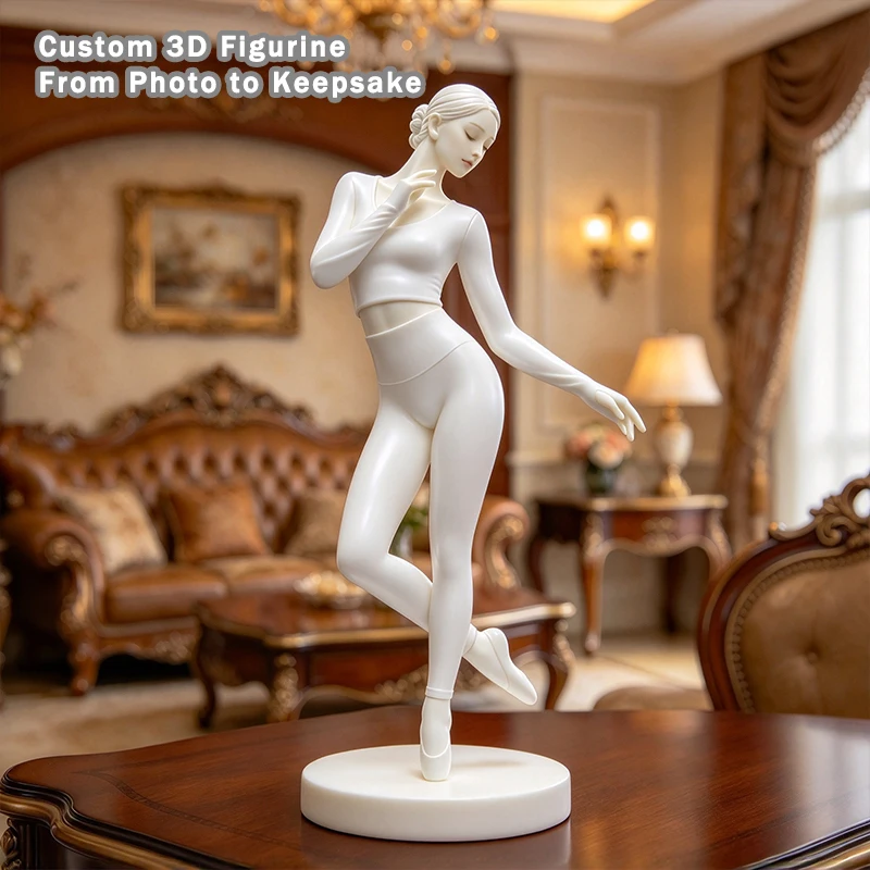 Custom 3D Printed Human Figure From Photo Lifelike Portrait Figurine Family Couple Statue Handmade Desktop Decor Unique Souvenir