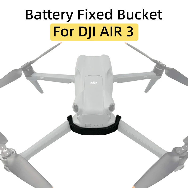 For DJI AIR 3 Drone Battery Drum Anti-detachment Fixed Bukcle Anti-loose Anti-fall Reinforce Bracket Refit Holder Accessories