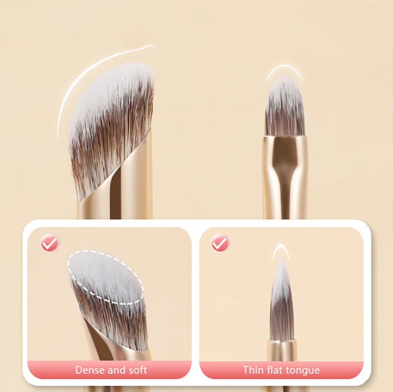 Capa de manchas faciais acne círculos escuros multi-função cabeça dupla dedo corretivo pincéis de maquiagem precisão escova de manchas macias