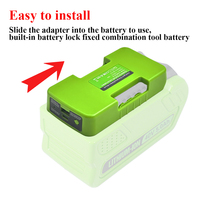 Battery Power Bank for Greenworks 40V Li-ion Battery Mobile Phone Fast Charge Power Bank Power Tool Accessories
