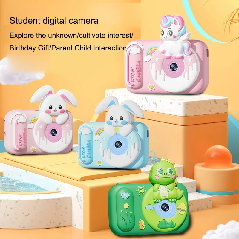 Kinderen Mini Digitale Camera 96 miljoen pixels met 32G eenhoorn Kerst Verjaardagscadeaus Camera Fotografie Video Kinderspeelgoed