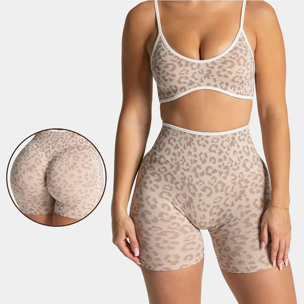 Yoga Set 2PCS Gym Set Women Backless Halter Tops High Waist Shorts Gym Suit Fitness Outfits Sports Bras Sportswear Workout Sets