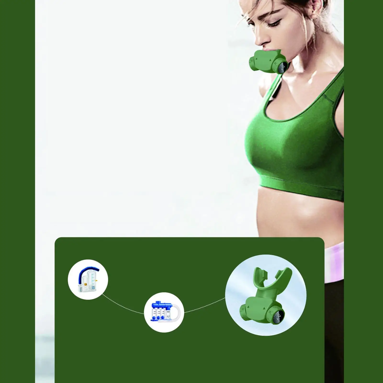 Breathing Exercise Device Improve Breathing Capacity Lung Exerciser Device