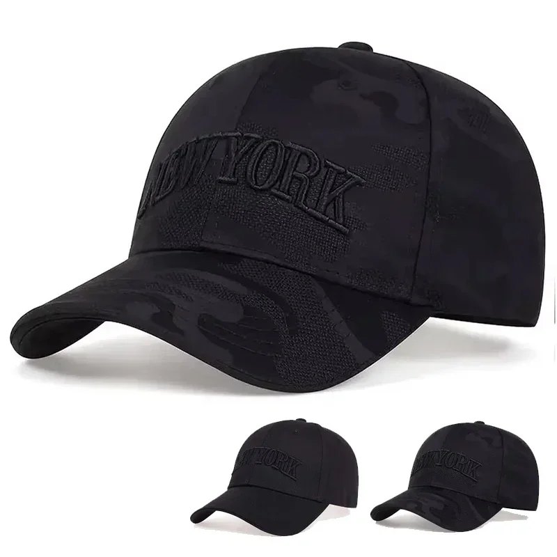 Gorras de Béisbol Unisex con Bordado de Nueva York, Gorra de Protección Solar para Primavera y Otoño, Ajustable, Estilo Casual