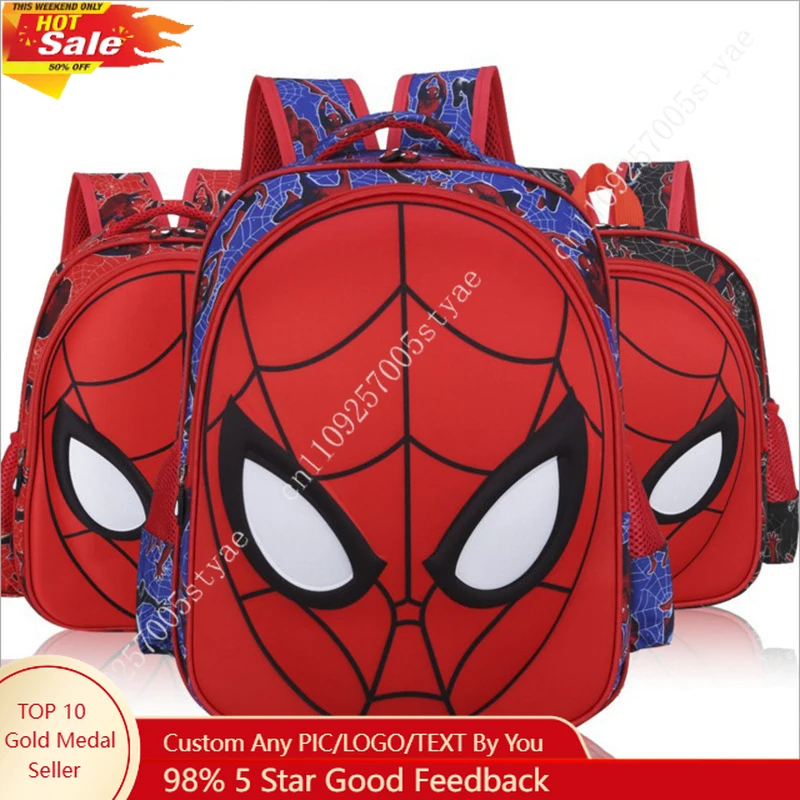 

Spider-Man 3D Backpack Marvel Casual Bookbag Daily Bag Waterproof Travel Large Capacity Packs Cool Bags