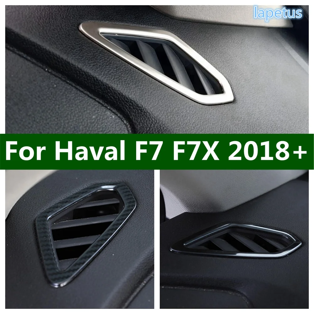 

Car Dashboard A Pillar Air Conditioner Vent AC Outlet Trim Frame Sticker Style Cover For Haval F7 F7X 2018 - 2022 Accessories