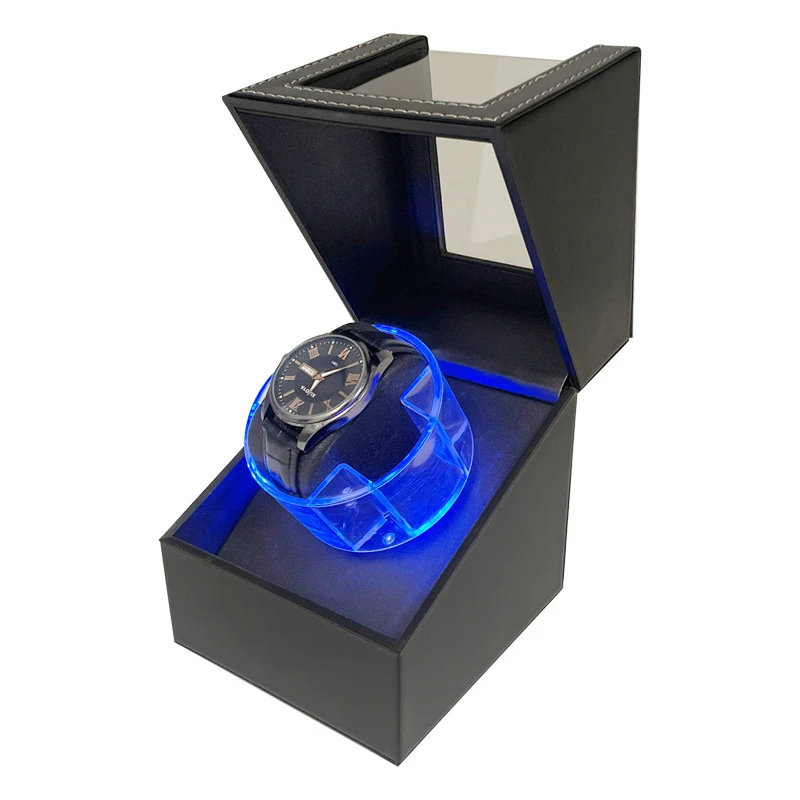 Winder Watch Box Automatic Watch Winder Electric Open Cover Stop 3 Gear Adjustable Memory  Pillow UNIVERSAL USB Cable