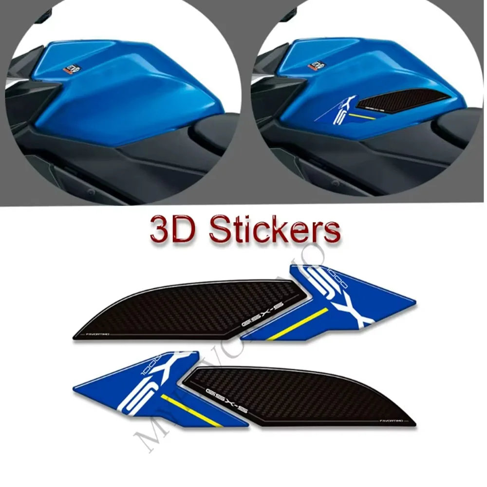 For Suzuki GSX-S1000 GX GSXS 1000GX Motorcycle tank pad Grips decals Fuel Tankpad stickers Protection 2023 2024-