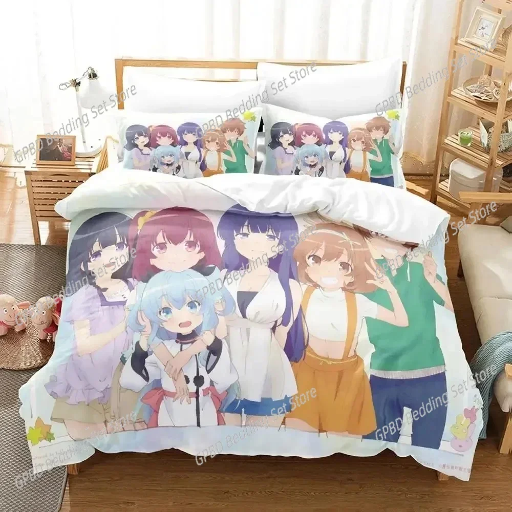 

Anime Celestial Method Sora no Metho Comfortable Duvet Cover Pillowcase Bedding Set Children Bedroom Decoration Home Textile