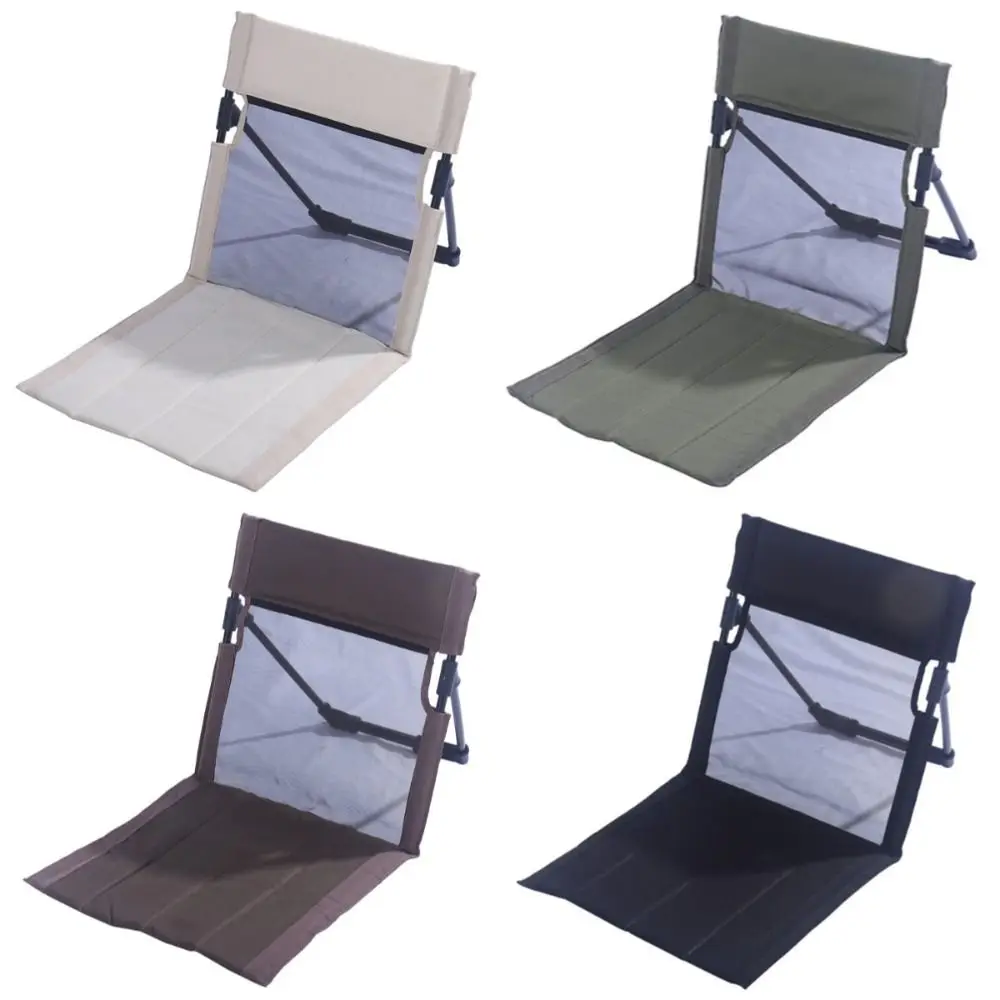 Breathable Foldable Camping Chair Oxford Cloth Mesh Folding Backrest Cushion Durable Comfortable Outdoor Beach Chairs