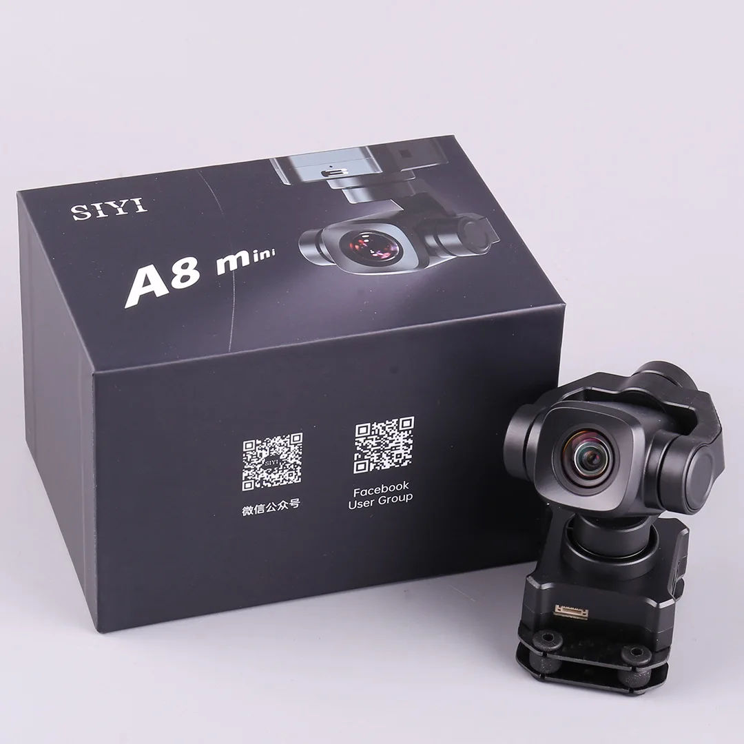 

SIYI A8 mini 4K 8MP Ultra HD 6X цифровой зум, карданный подвес камеры с 1/1.7 "сенсор 95g Легкий 55x55x70 мм