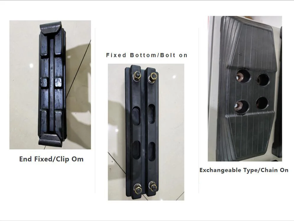 210LC-7 Excavator Parts Clip on Rubber Track Pad Track Plate 600mm