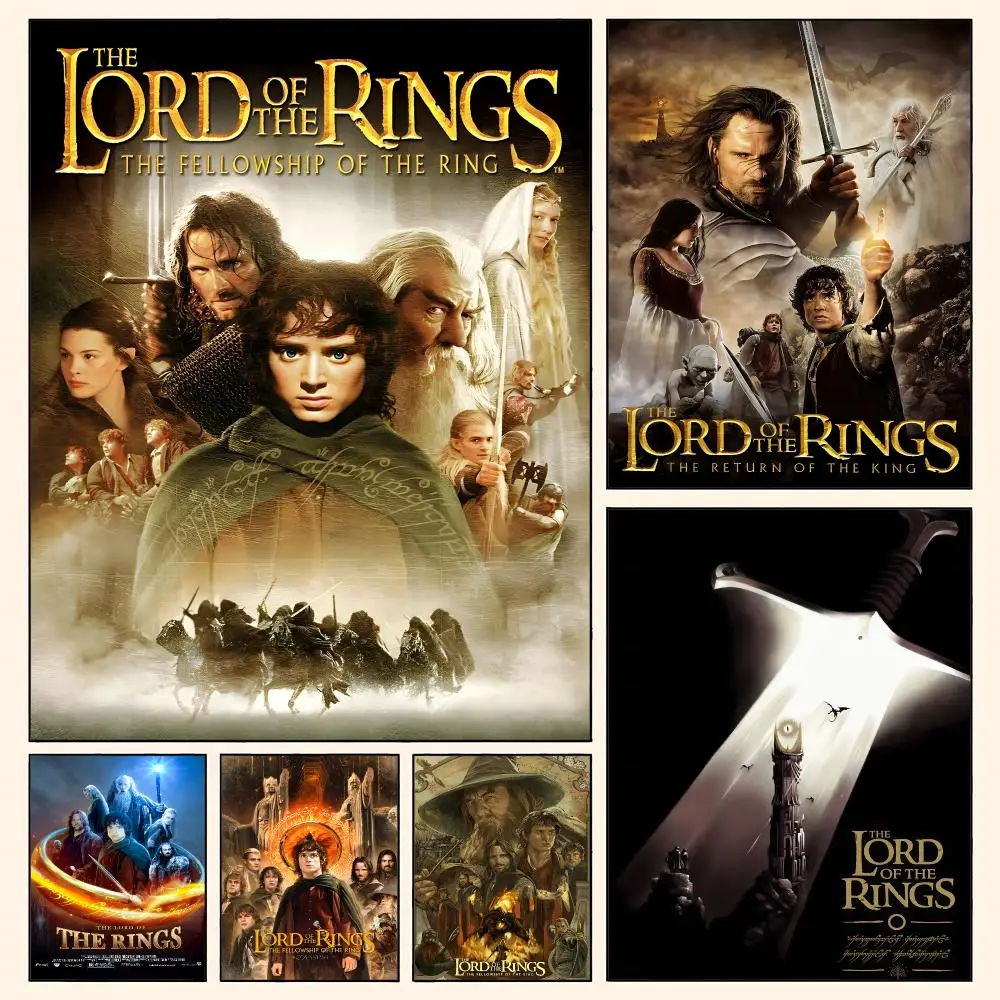 The L-lord of the RingSss Poster Waterproof HD Modern Peel And Stick Wall Decor Living Room Dorm Garage