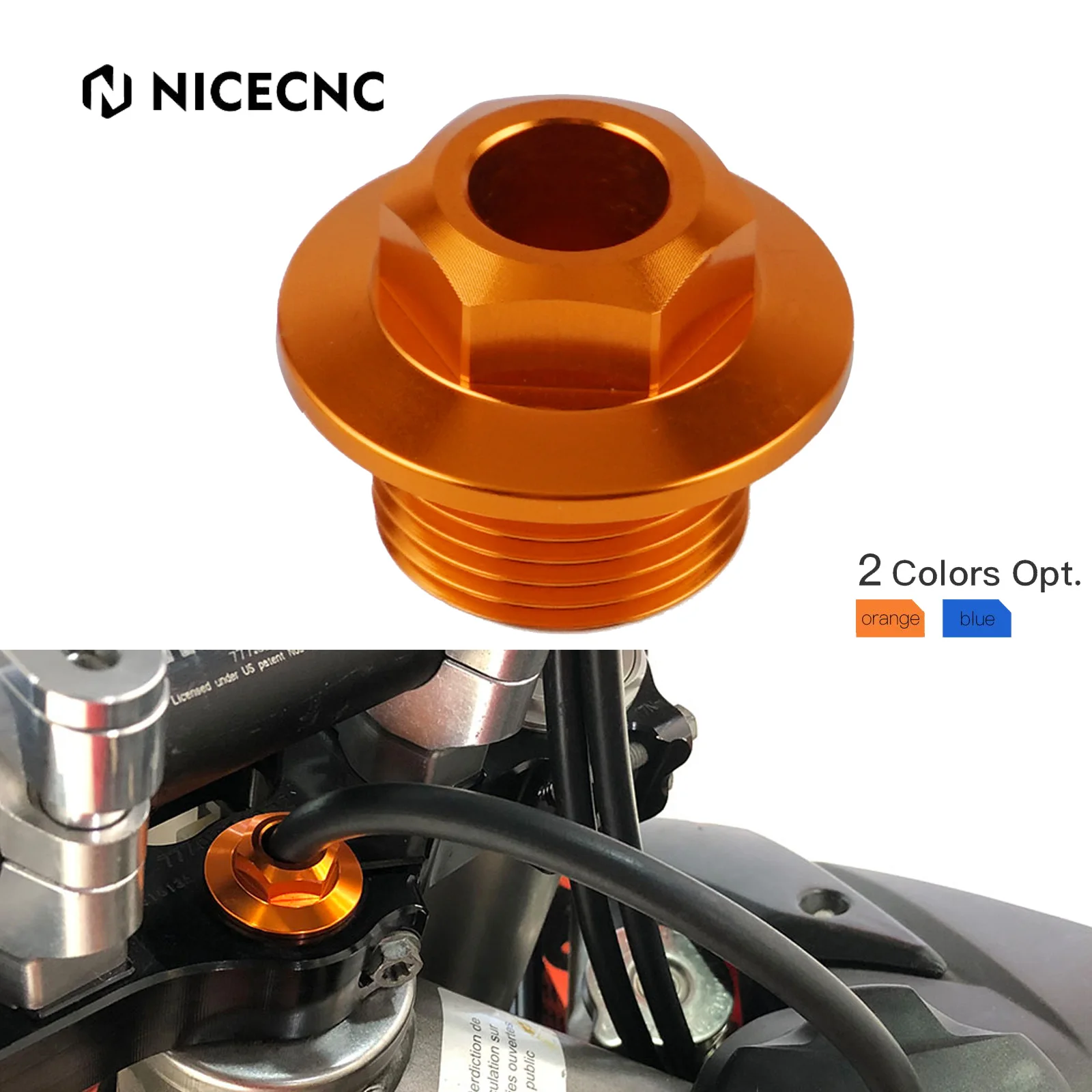 

NICECNC For KTM EXC 300 2003-2022 EXC 250 EXCF 350 EXC 450 SX 125 SXF 250 SXF 450 XC XC-W XCF TPI Six Days Steering Stem Nut