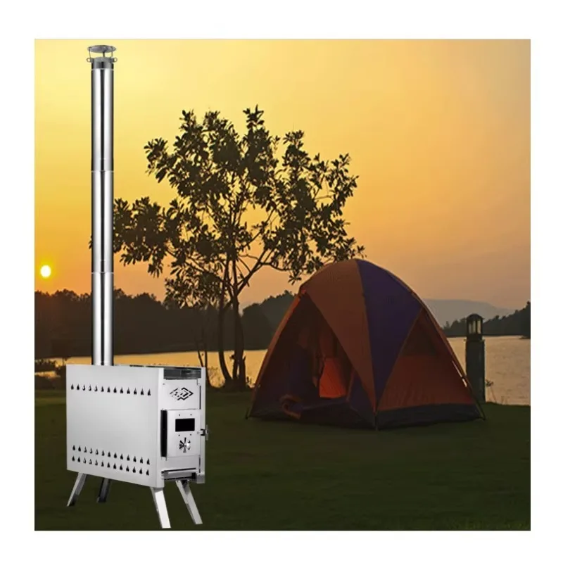 ODM Winter Insulated Big Sauna Stove Outdoor Camping Equipment Portable Muti-Person Pop up Ice Fishing Tents Stove