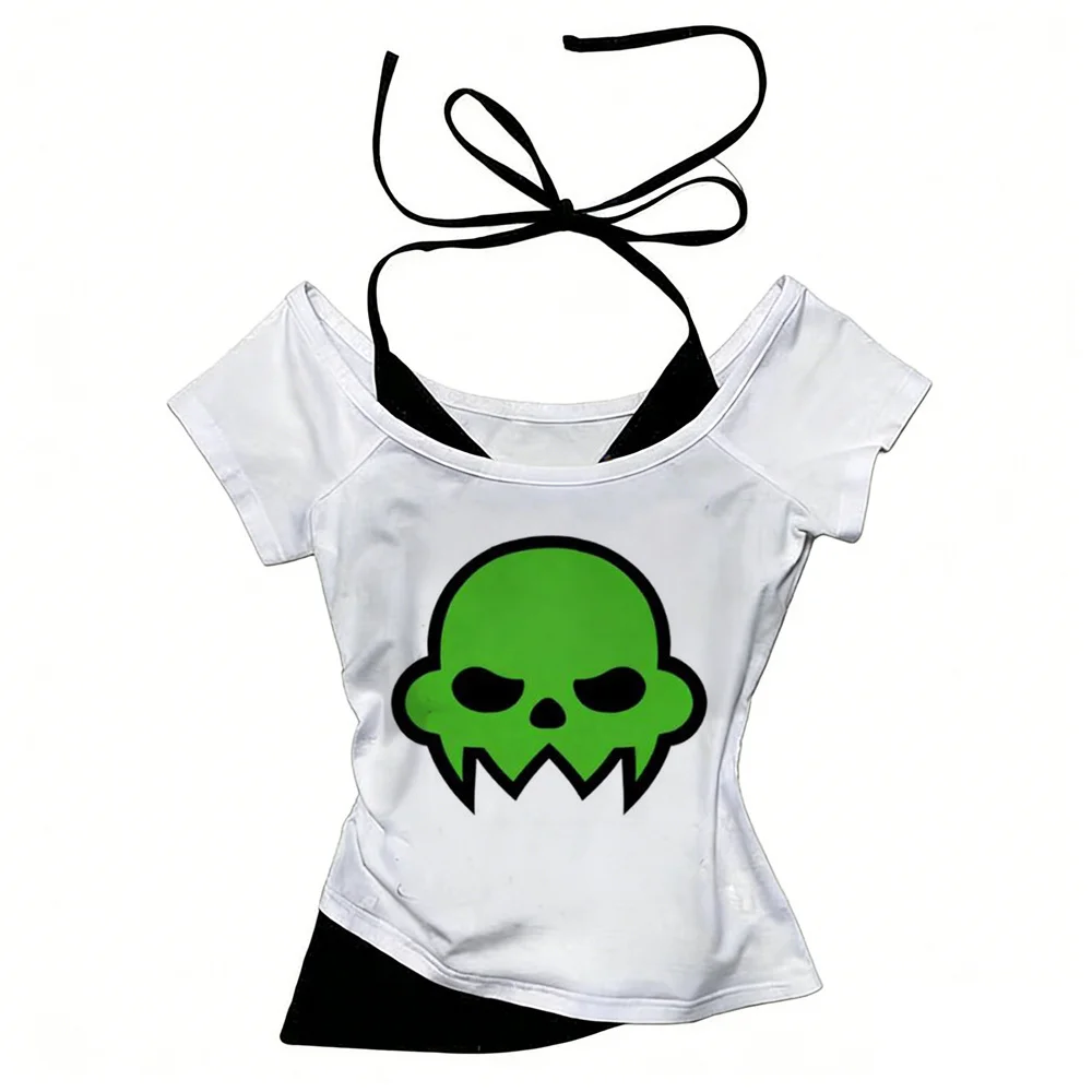 Homestuck crop top shoujo 2000s emo anime baddie vintage t shirt meme funny japanese goth alternative