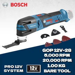 BOSCH GOP 12V-28 Cordless Oscillating Multi-Tools Bare Tool 6 Gears Electric Cutter Grinding Machine Brushless Carpentry Tools