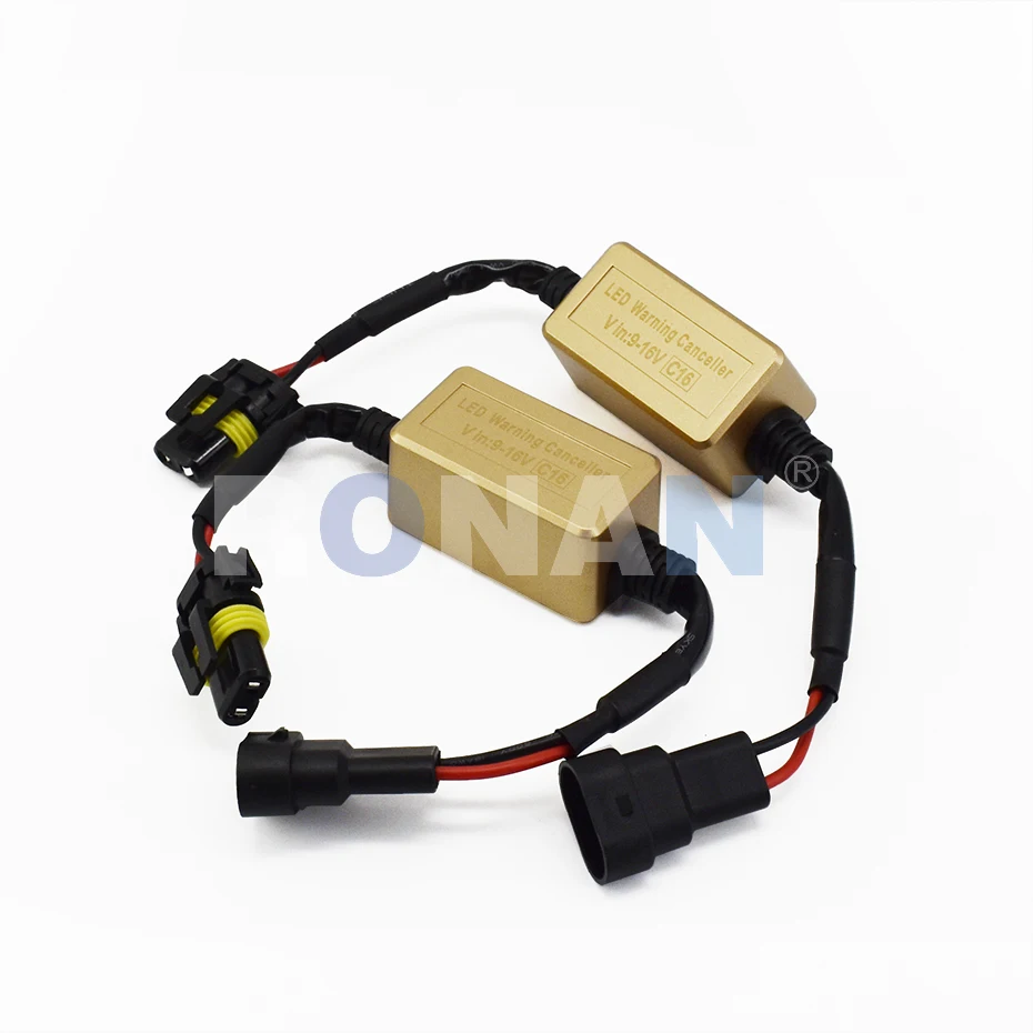 Ronan Canbus Decoders C16 Anti Flicker Error Free Warning Resistor Canceller 12V for Bi-Led lens and LED HID Bulb Plug and Play