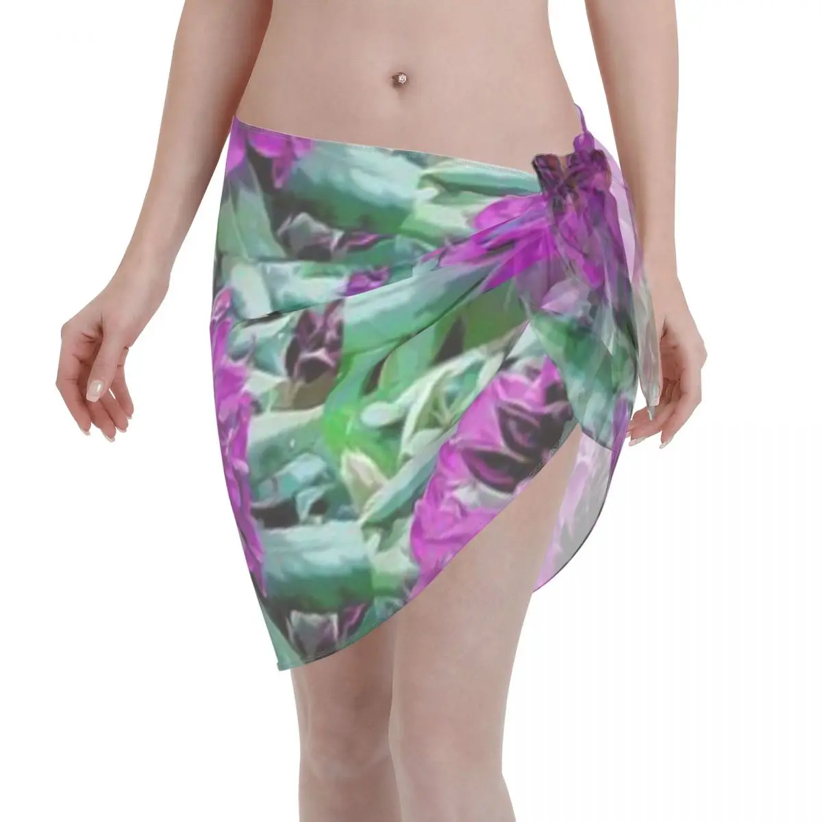 

Promotion Rhododendron Women's Beach Wrap SkirtNight Pajama Alternative Cover Up Dress