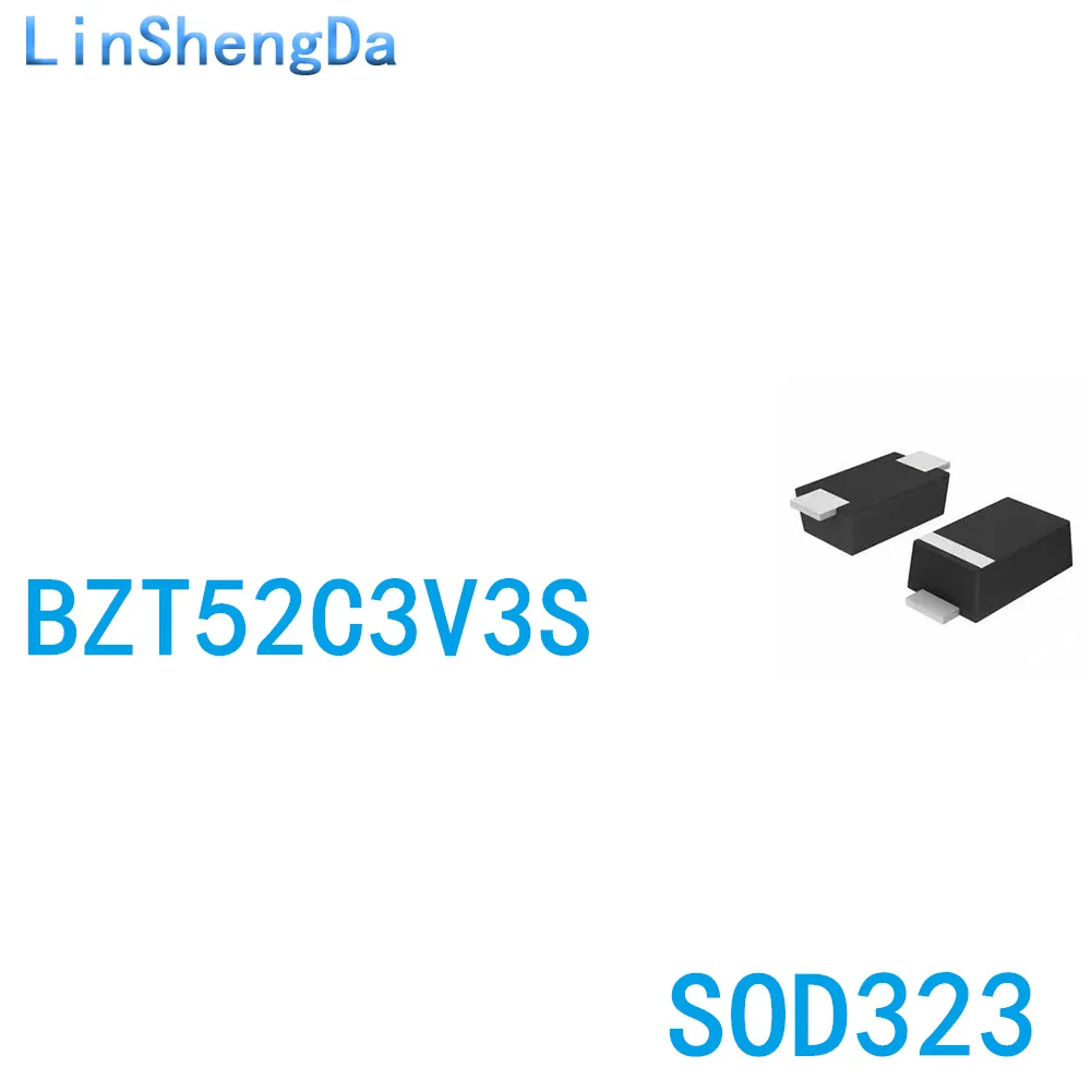 

SMD диод регулятора напряжения BZT52C3V3S 3,3 В SOD323 0805 W3 1 диск 3K = 130 юаней