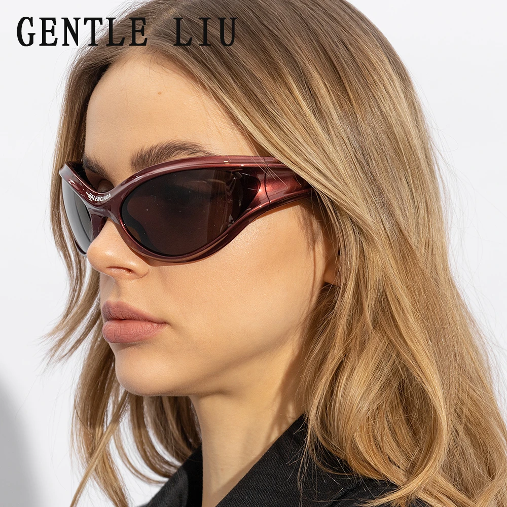 

Y2k Sports Sunglasses Women Men 2024 Trends Cyberpunk Sun Glasses Retro 2000's Luxury Brand Designer Cat Eye Eyewear Shades 2024