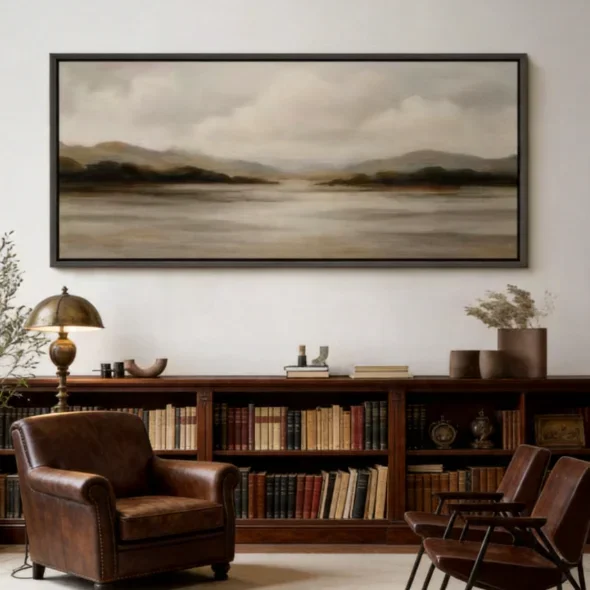 #Handmade Modern Abstract Canvas Wall Art Beige Watercolor Design for Living Room and Hotel-Elegant Home Decor