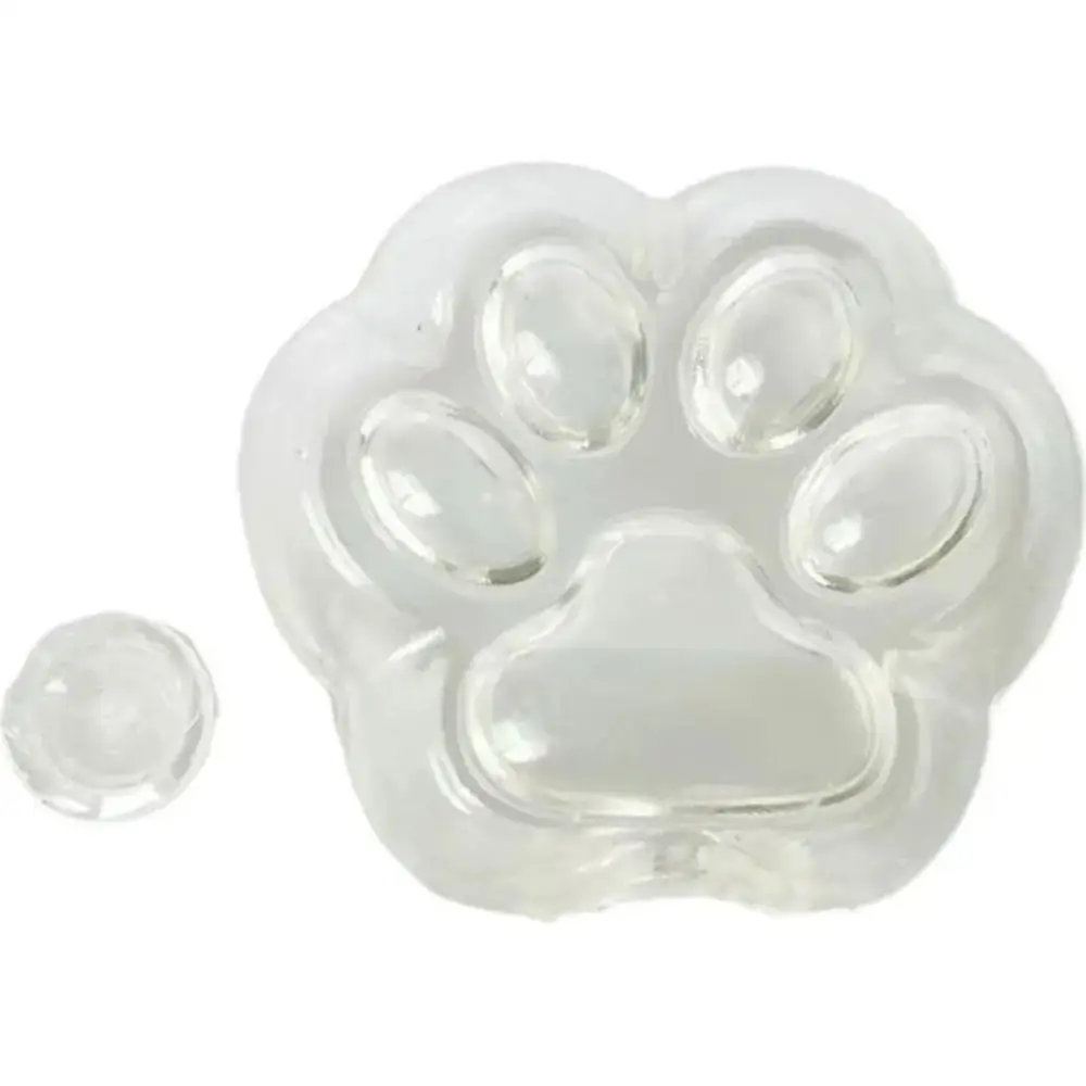 2Pcs Soft TPR Material Cat Paw Empty Shell Hollow Empty Design Elastic Stretchable TPR Stress Ball Skin Cat Paw Shape