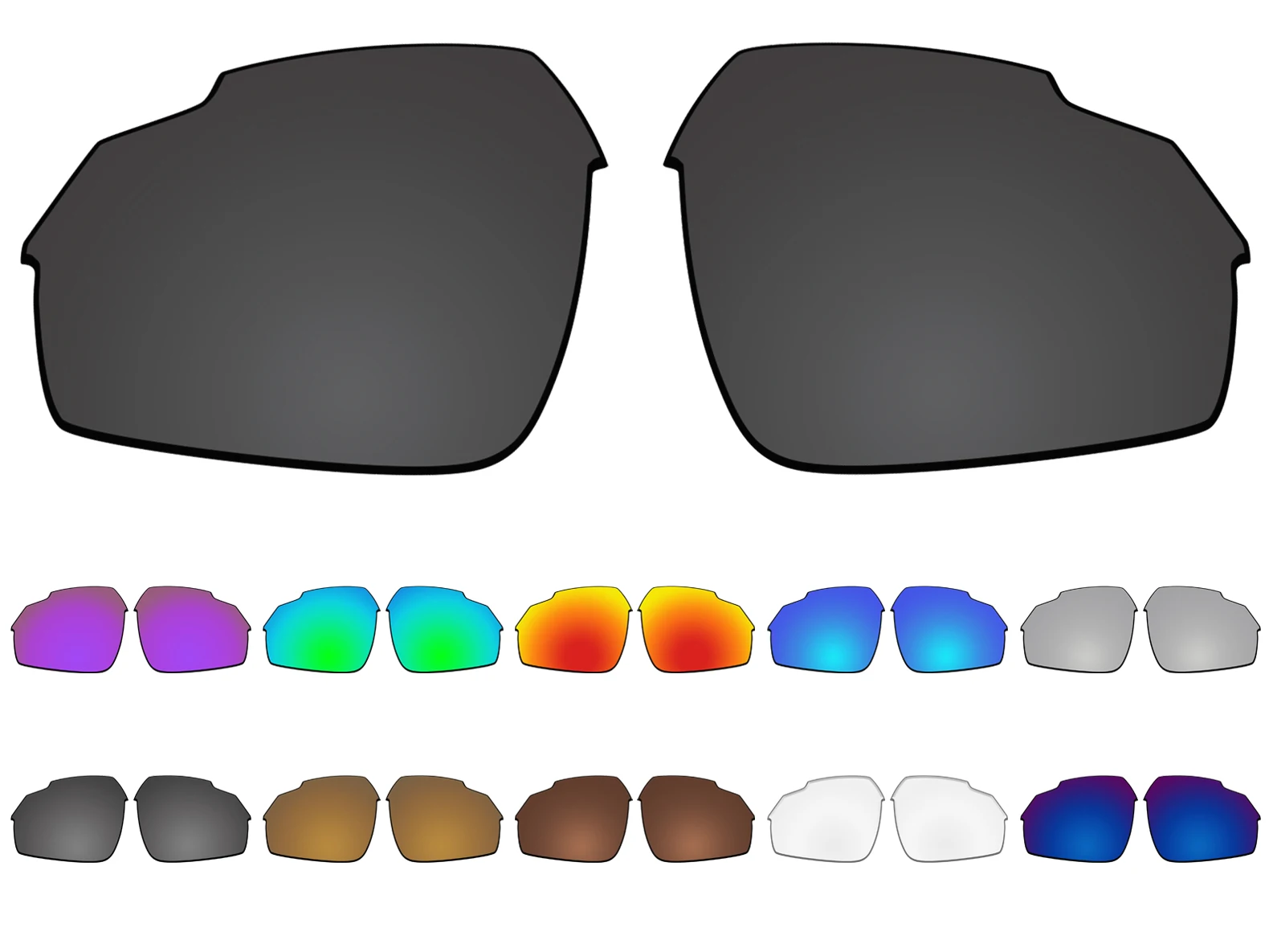 Glintbay Performance Polarized Replacement Lenses for Rudy Project Deltabeat SP74-38 Sunglasses