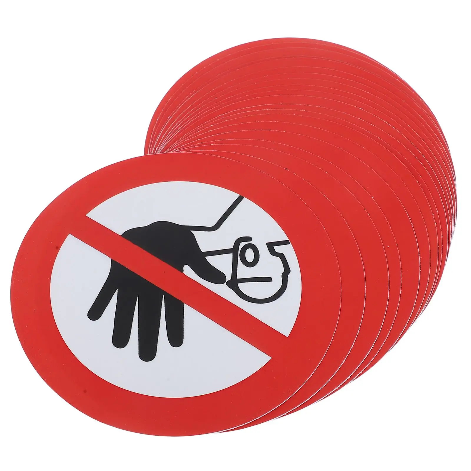 20 Sheet Warning Safety Stickers Waterproof Hazard Tape Do Not Enter Caution Signs Traffic Label Public Service