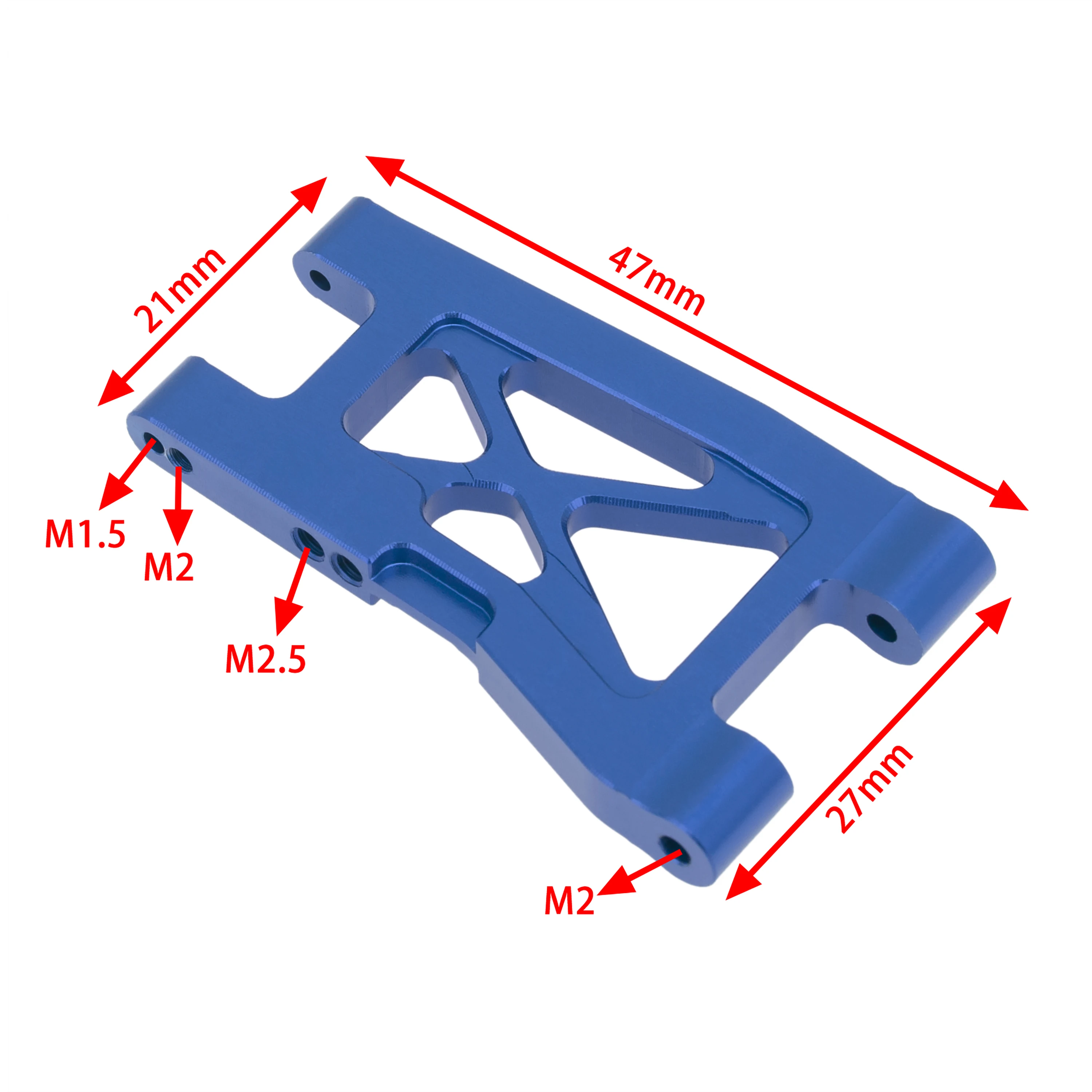 4pcs Metal Front and Rear Suspension Arm Set for Traxxas LaTrax Teton 1/18 RC Car Upgrade Parts