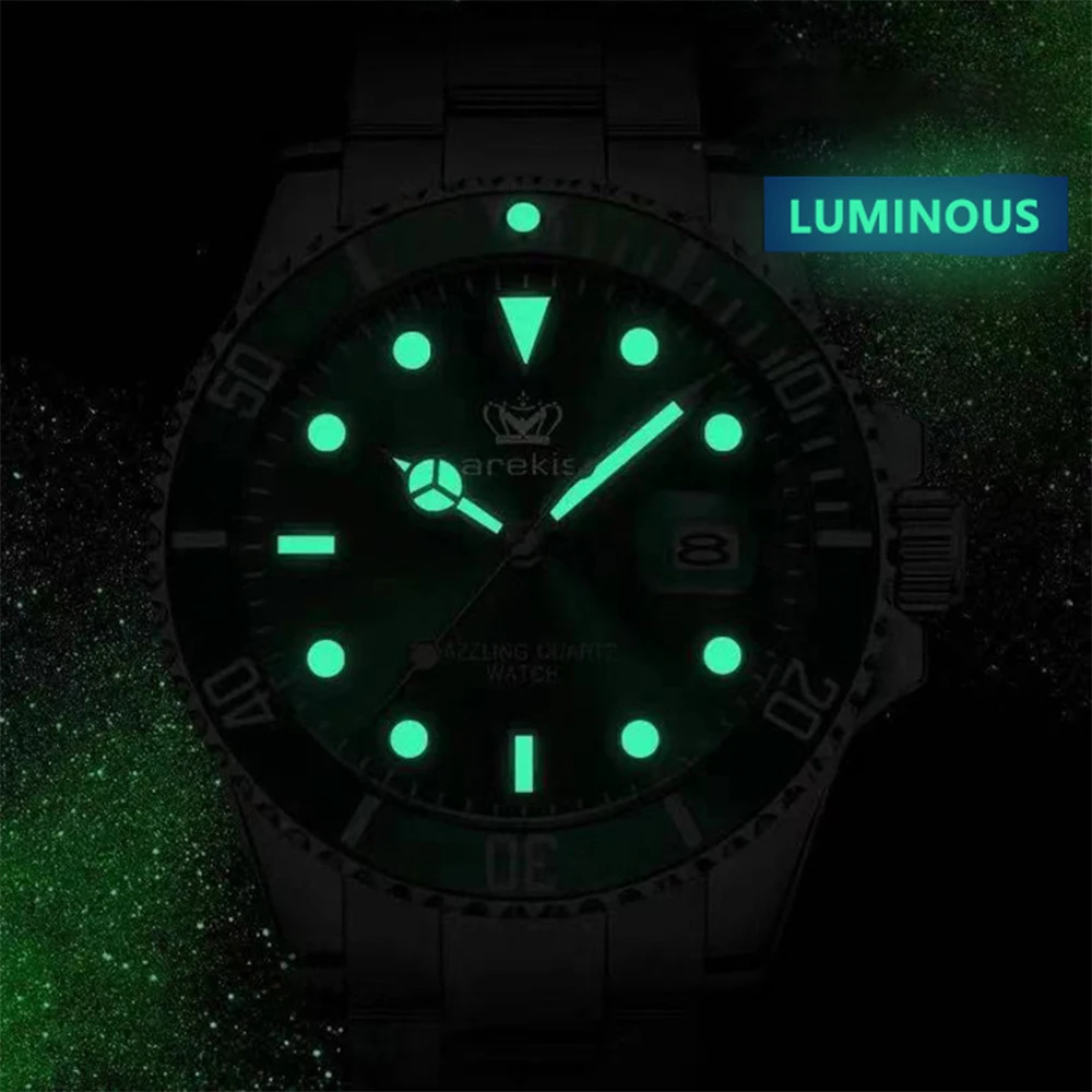 POEDAGAR Classic Fashion Men's Watches Diving style Date Original Quartz Watch for Man Waterproof Luminous Wristwatch Trend New
