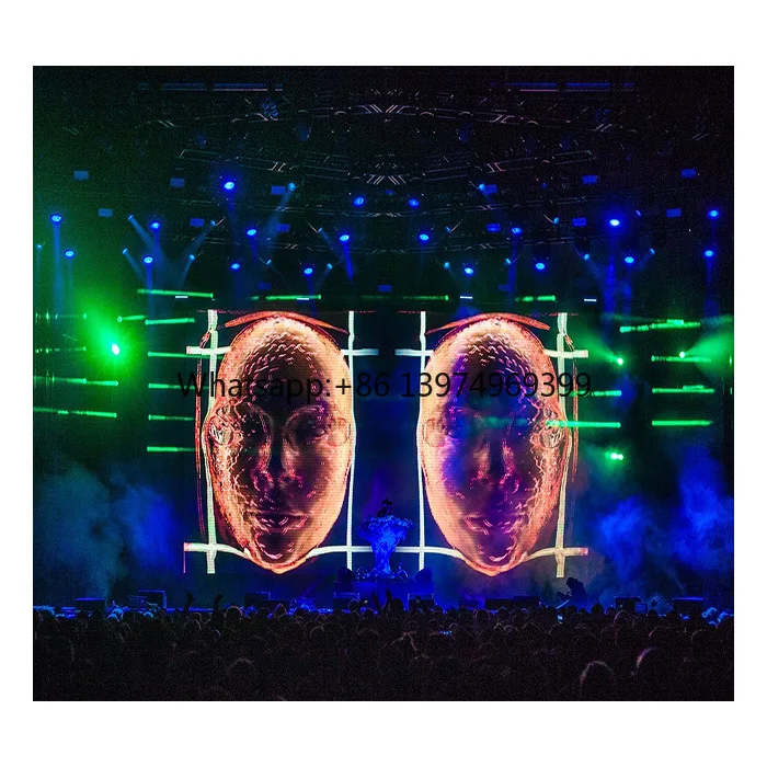 Transparent Holographic Mesh Projector Screen 3D Hologram Projection Display Hologram Gauze