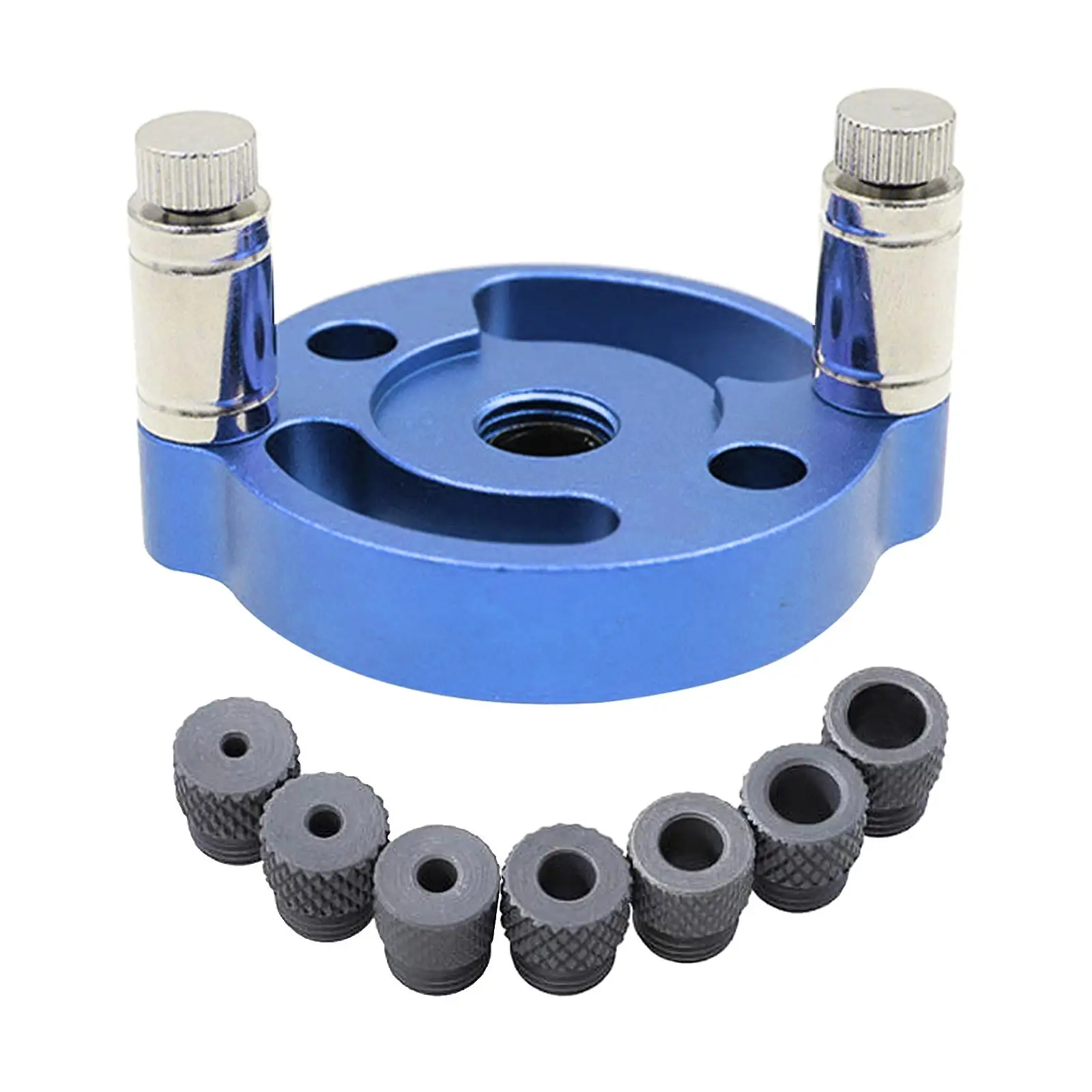 Stainless Steel 2-10mm Jig Hole Self Centering Drill Guide Kit Woodworking