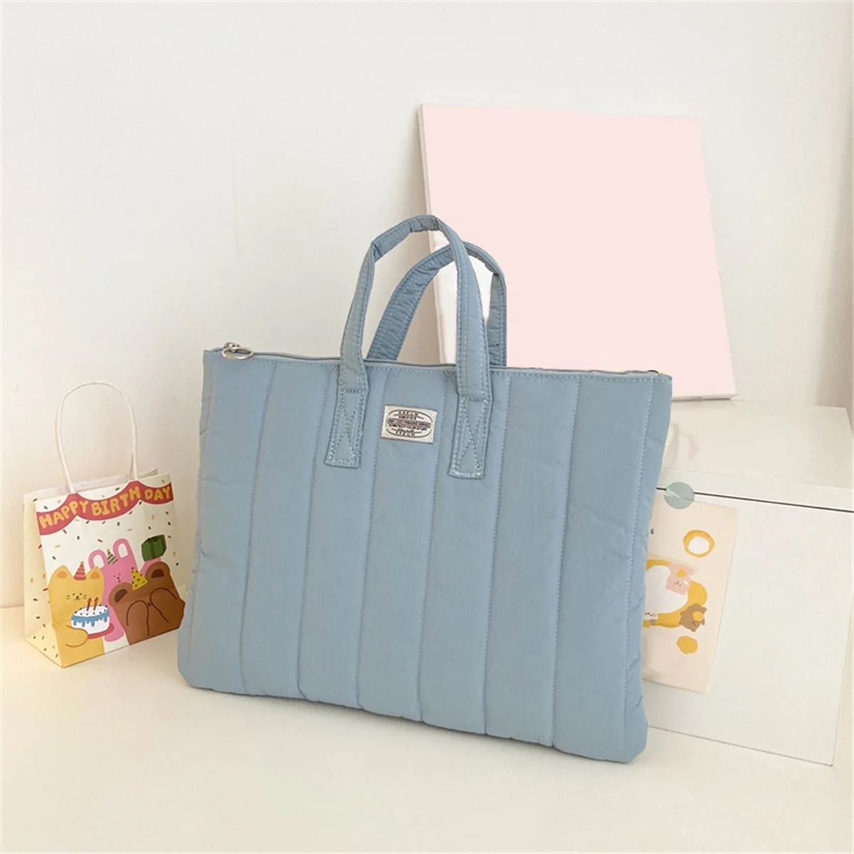 Altamente recommandé. Sac à main décontracté simple pour ordinateur portable de couleur pure pour ordinateur portable 11 13 14 pouces C