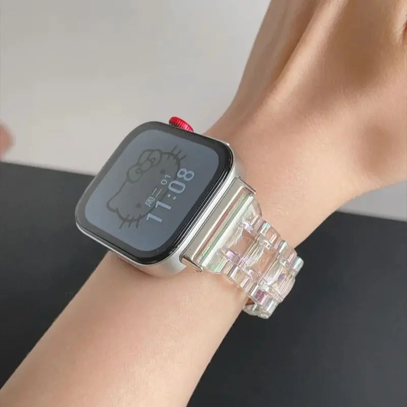 لساعة Huawei Watch fit 4 band حزام راتينج شفاف ملون Huawei Fit3 سوار مناسب 2 أشرطة شفافة Smartwatch معصمه Correa