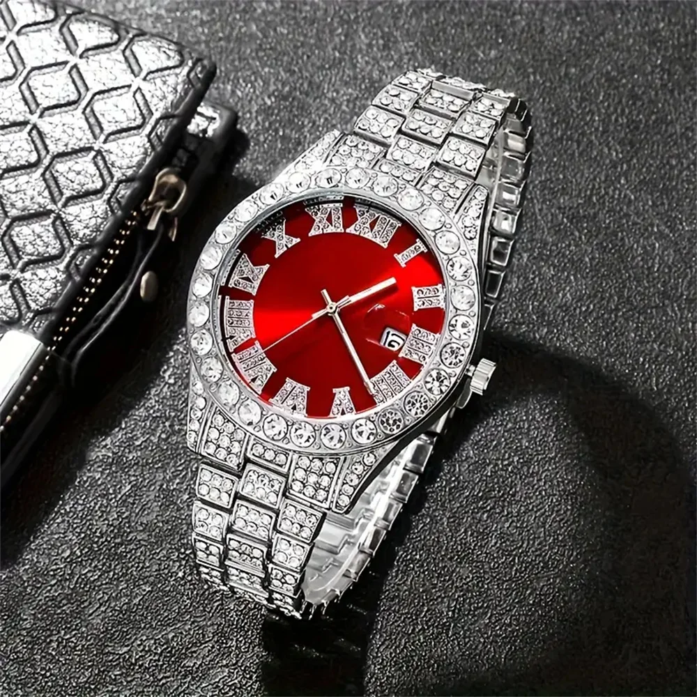 Fashionable couples quartz watch set, zinc alloy case, analog display, perfect gift for Valentine's Day, Easter and Eid