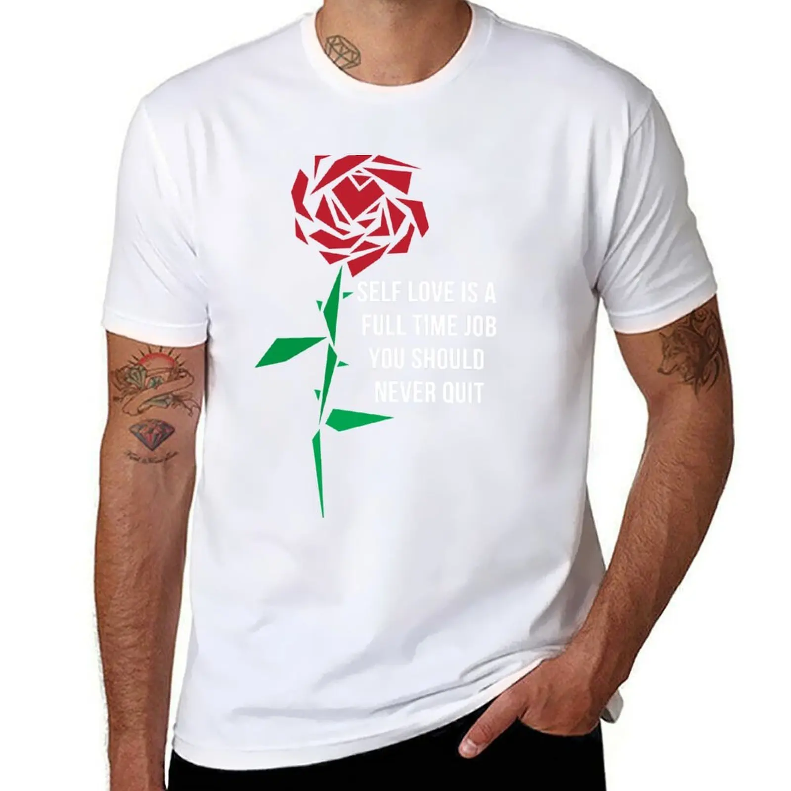 

Self Love Rose T-Shirt t shirts for man graphic funny t shirt custom print T-Shirt