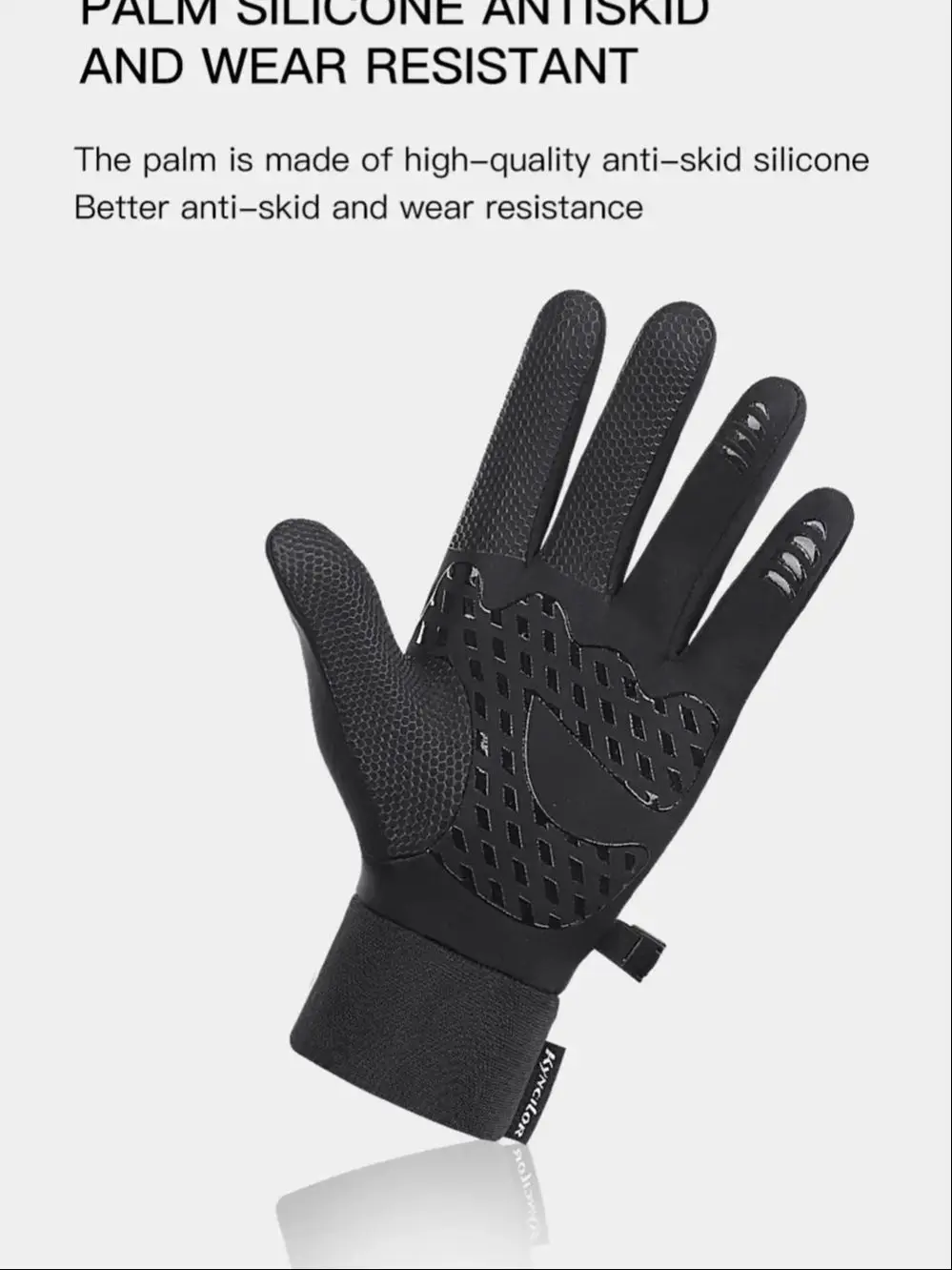 AliExpress Outdoor cycling warm gloves for men, autumn and winter sports windproof and velvet warm touch screen warm skiing gloves