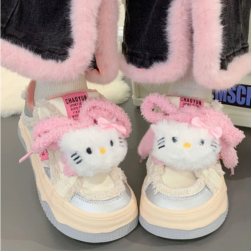 Cute Hello Kitty Y2K scarpe da pane Sanrio Kawaii Anime Sneakers donna Cartoon studente scarpe sportive regalo confortevole per i bambini