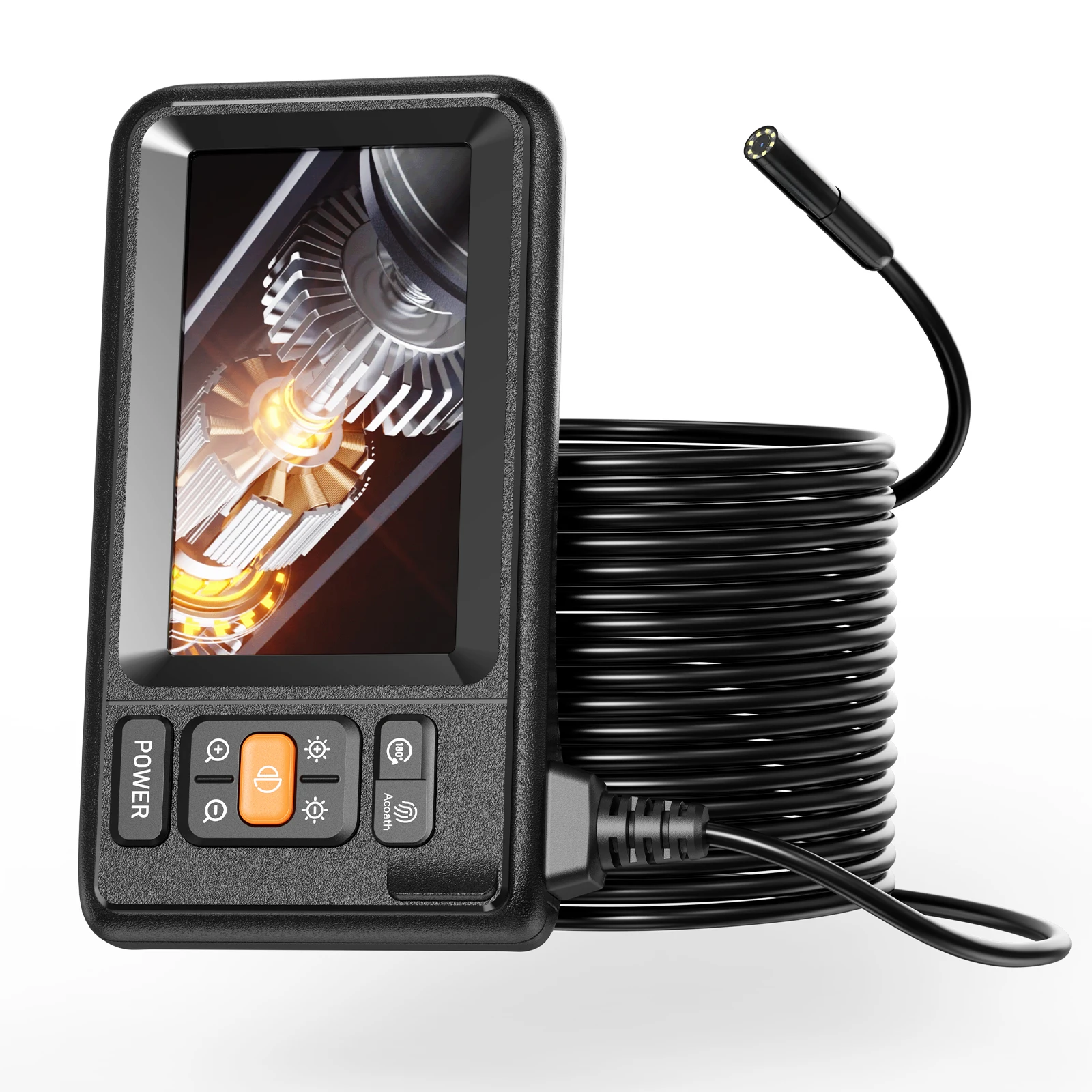 China Made OEM Industrial Sewer Pipes Rigid Borescope Inspection Tool Camera 4.3Inch Color Screen Waterproof 2MP Car Endoscop