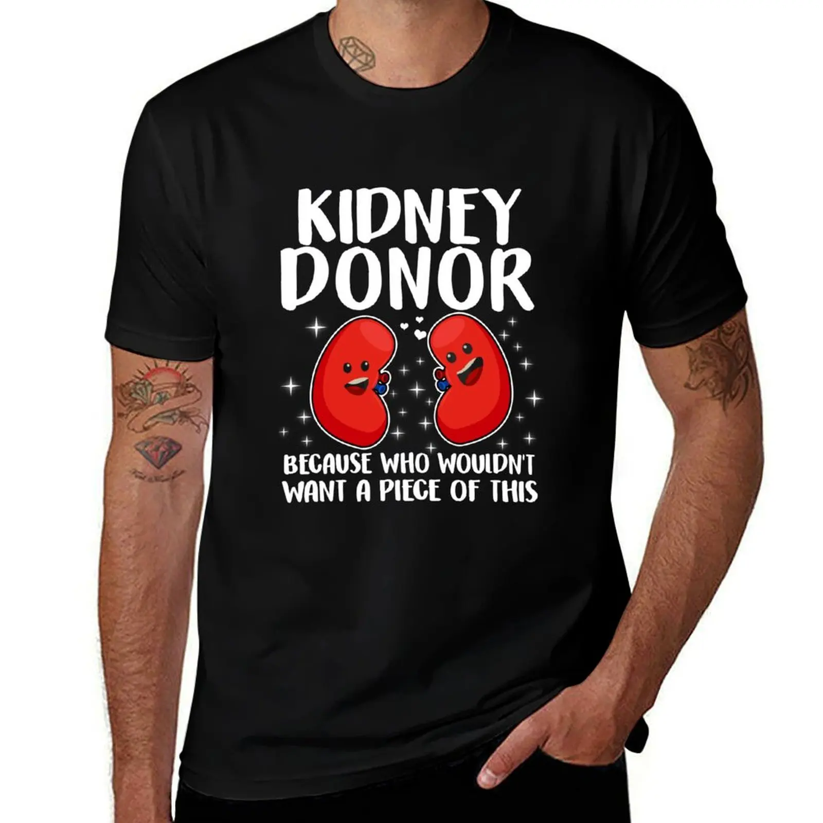 Kidney Donor Who Wouldn't Want A Piece Of This Organ Transplantation Awareness Cute Kidneys Green Ribbon Gift T-Shirt