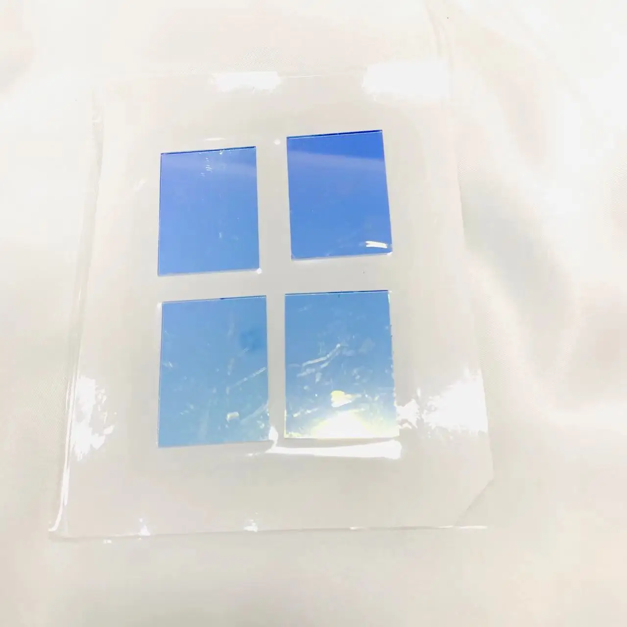 

4Pcs Total Size 41.5x30x1mm 388nm To 596nm Visible High Pass IR Cut Filter Glass For Camera CMOS