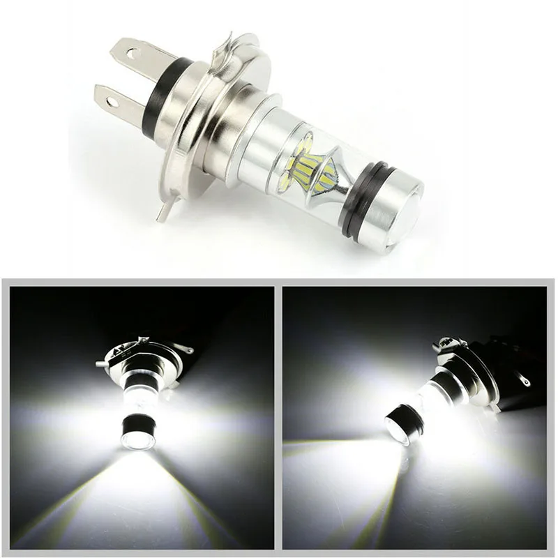 

12V 24V H4 H7 LED 100W 3030 20SMD 6500K Fog Lights Super Bright White Lamp Bulb Headlights for Car