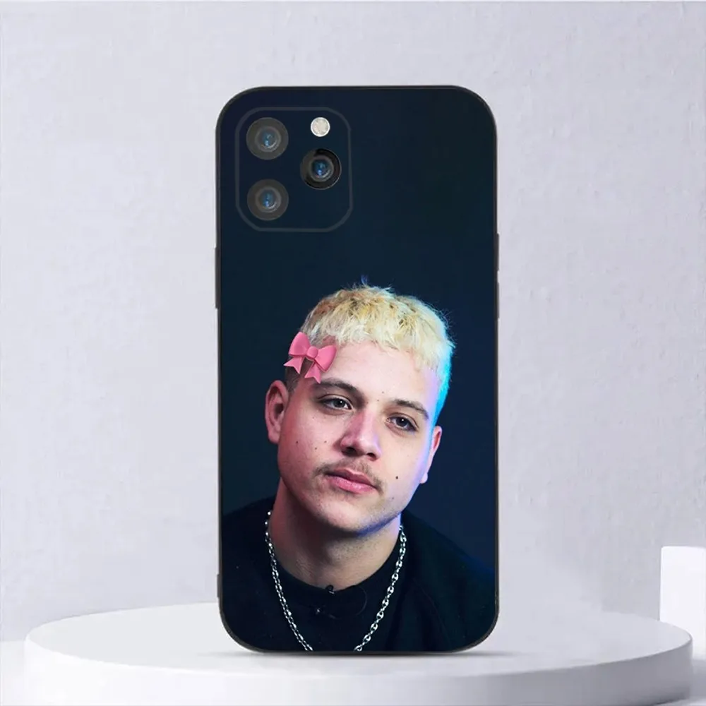 حافظة هاتف PLK French Rapper Mathieu لهاتف iPhone 16,15,14,13,12,11,Plus,Pro Max,XS,X,XR,SE,Mini,8,7 غطاء أسود من السيليكون الناعم